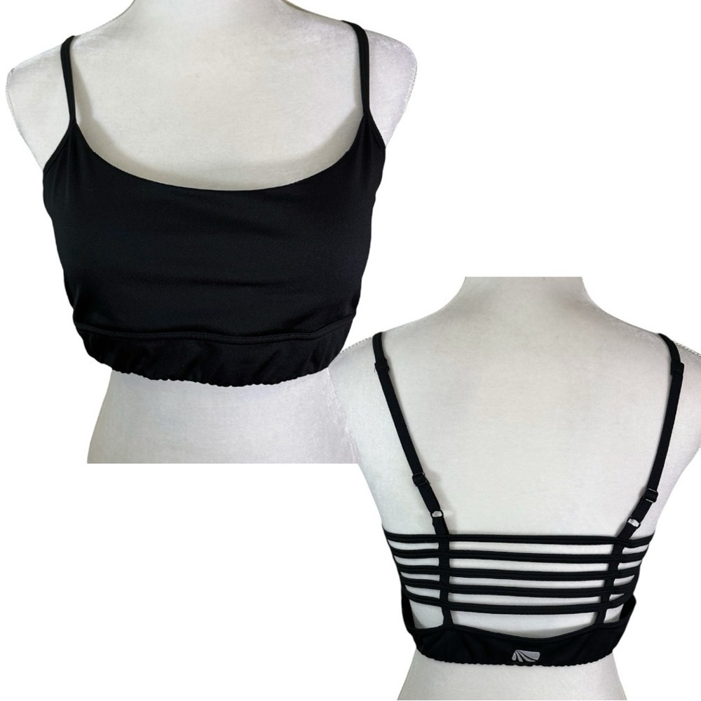 Marika- Black Strappy Back Sports Bra - XL RN#137013